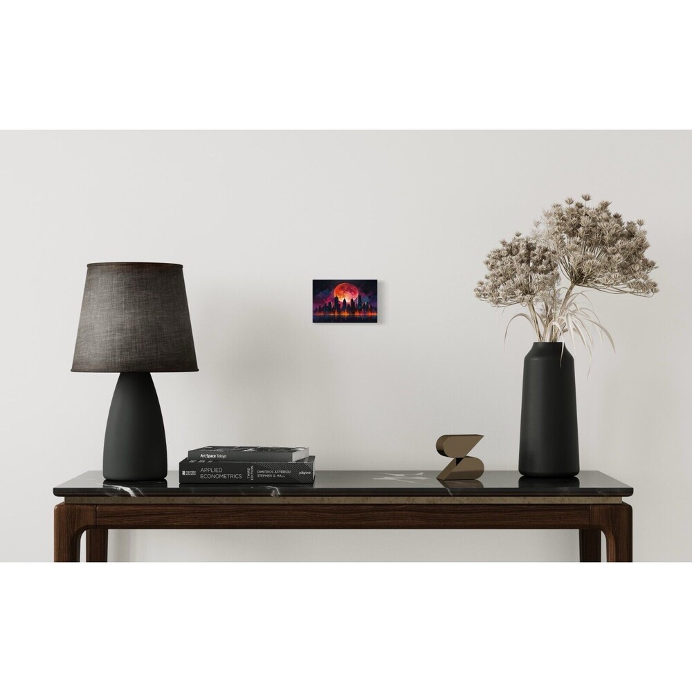 Dreamscape metropolis HD metal wall art print 4 x 6 inches